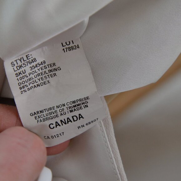 Y2K Bias Cut Satin Cream Slip Skirt Sz 6 - Picture 5 of 9